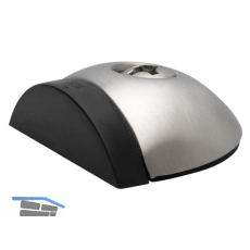 Bodent�rpuffer - Bodenpl. � 57 mm, Anschlagh. 17 mm, Edelstahl matt