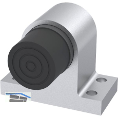 KWS Bodent�rpuffer 2024 gefederter Anschlagpuffer, Aluminium silber lackiert