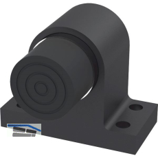 KWS Bodent�rpuffer 2024 gefederter Anschlagpuffer, Aluminium schwarz lackiert