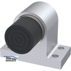 KWS Bodent�rpuffer 2024 gefederter Anschlagpuffer, Aluminium silber eloxiert