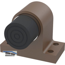 KWS Bodent�rpuffer 2024 gefederter Anschlagpuffer, Alu dunkelbraun eloxiert
