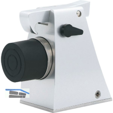 Torhalter 1110 mit Fanghaken und Puffer, H�he 121 mm, Alu silber lackiert