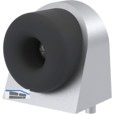 KWS Bodent�rpuffer 2028, 37x48x50mm, Aluminium silber lackiert