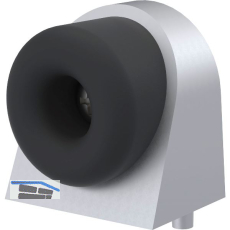 KWS Bodent�rpuffer 2028, 37x48x50mm, Aluminium silber eloxiert