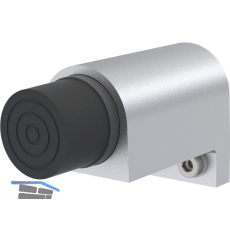 KWS Wandt�rpuffer 2049 gefederter Anschlagpuffer, Aluminium silber lackiert