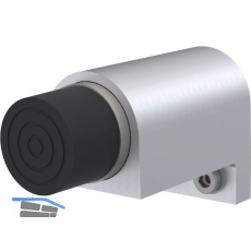 KWS Wandt�rpuffer 2049 gefederter Anschlagpuffer, Aluminium silber eloxiert