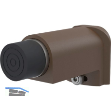 KWS Wandt�rpuffer 2051 gefederter Anschlagpuffer, Alu dunkelbraun eloxiert