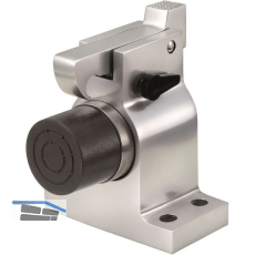 Torhalter 1009 mit Fanghaken und Puffer, Wandmontage, Alu silber eloxiert