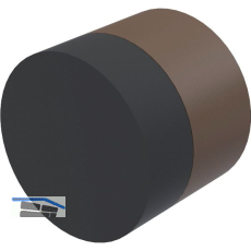 KWS Wandt�rpuffer 2068, � 30 mm, L�nge 25 mm, Aluminium dunkelbraun eloxiert