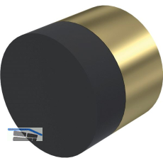 KWS Wandt�rpuffer 2068, � 30 mm, L�nge 25 mm, Messing matt