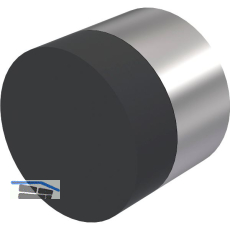 KWS Wandt�rpuffer 2068, � 30 mm, L�nge 25 mm, Edelstahl matt