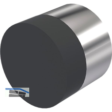 KWS Wandt�rpuffer 2068, � 30 mm, L�nge 25 mm, Edelstahl poliert