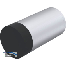 KWS Wandt�rpuffer 2070, � 30 mm, L�nge 60 mm, Aluminium silber eloxiert