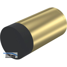 KWS Wandt�rpuffer 2072, � 30 mm, L�nge 100 mm, Messing matt