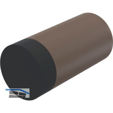 KWS Wandt�rpuffer 2073, � 30 mm, L�nge 120 mm, Aluminium dunkelbraun eloxiert