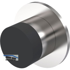 KWS Wandt�rpuffer 2069, � 30 mm, L�nge 28 mm, Edelstahl matt