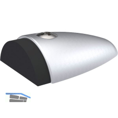 KWS Bodent�rpuffer 2090, 90 x 60 x 25mm, Aluminium silber eloxiert
