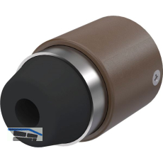 KWS Wandt�rpuffer 2120 gefederter Anschlagpuffer, Stahl/Alu dunkelbraun lackiert