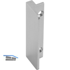 MARCHESI Balkont�rgriff L�nge 60 mm, Aluminium Edelstahl-Effekt