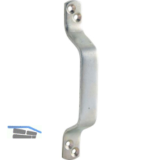 Schiebetorgriff gerade 168 mm, Stahl hell verzinkt