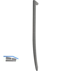 SCH�SSWENDER Sto�griff - L: 800 mm, Lochabstand: 720 mm, Edelstahl