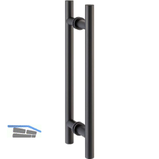 KWS T�rgriff 8142, L�nge 720 mm, Aluminium schwarz matt