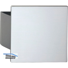 KWS Plattengriff SARAH 150x150x10 mm Alu silber eloxiert/silber eloxiert