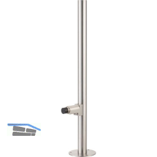 KWS Bodent�rpuffer auf Rohr 2920 gefedert, Edelstahl