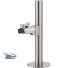 KWS T�rfeststeller 1920 gefedert, auf Rohr, Edelstahl matt