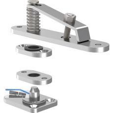 KWS Drehzapfenband 6205 Edelstahl matt