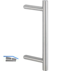MARCHESI T�rgriff 4810 - schr�g, 1500mm, LA. 1300mm, Edelstahl matt