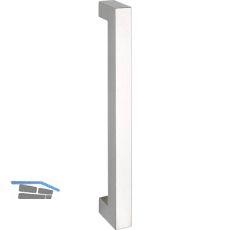 MARCHESI T�rgriff QUADRA 30 x 30 mm, L�nge 1600 mm, Edelstahl matt