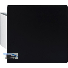 KWS Plattengriff SARAH 150x150x10 mm Alu silber eloxiert/schwarz beschichtet