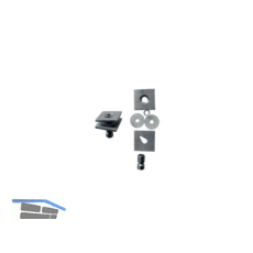 SCH�SSWENDER Befestigungszubeh�r - f�r Glas, eckig, einseitig, TS: 8 - 12mm