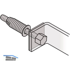 FSB Befestigungszubeh�r T�rgriff einseitig, T�rst�rke 10-30 mm, Stahl verzinkt