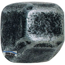 SCH�SSWENDER Hutmutter eckige Form - 10 x 12mm, M 8, Schmiedeeisen schwarz