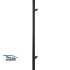 HOPPE T�rgriff E5011 - 800/560 mm, Edelstahl schwarz matt