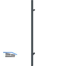 HOPPE T�rgriff E5011 - 1000/700 mm, Edelstahl schwarz matt