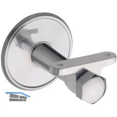 Handlauftr�ger, Rosetten � 70 mm, Wandabstand 65 mm, Aluminium poliert