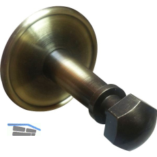 Handlauftr�ger zum Klemmen, Rosetten � 70 mm,Wandabstand 60 mm,Messing patiniert