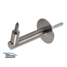 Handlauftr�ger Rosetten � 50 mm, Wandabstand 75 mm, Edelstahl matt