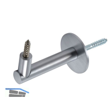 Handlauftr�ger Rosetten � 50 mm, Wandabstand 75 mm, Edelstahl verchromt