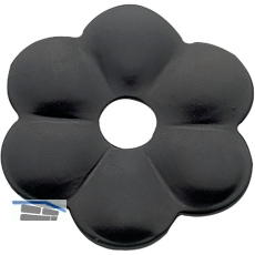 Zierrosette (Pfettenscheibe) � 50x3 mm, Bohr-� 13 mm, Stahl schwarz pulverbesch.