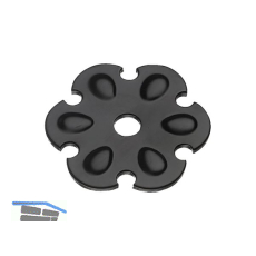 Zierrosette (Pfettenscheibe) � 80x4 mm, Bohr-� 13 mm, schwarz pulverbesch. (A)