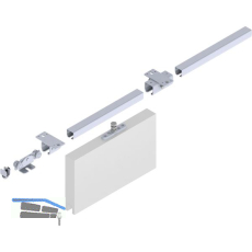 Schiebetorbeschlagset HELM 100 f�r Deckenmontage, max. 100 kg, Stahl verzinkt