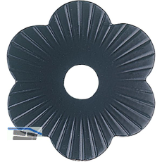 Zierrosette (Pfettenscheibe) � 80x4 mm, Bohr-� 13 mm, schwarz pulverbesch. (B)