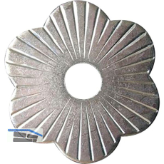 Zierrosette (Pfettenscheibe) � 80x4 mm, Bohr-� 17 mm, Stahl verzinkt (B)