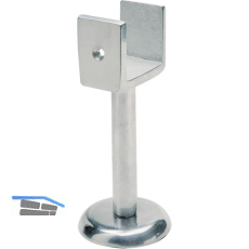 Trennwandst�tze U-f�rmig, Bodenabst. 102mm, Lichte Breite 25 mm, silber eloxiert