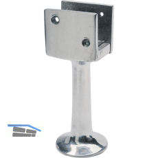 Trennwandst�tze U-f�rmig verstellbar Bodenabstand 100 mm, silber elox.