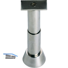 Trennwandst�tze gerade, verstellbar Bodenabstand 100-125 mm, Edelstahl